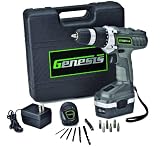 Genesis GCD18BK 18v Cordless Drill/Driver Kit, Grey