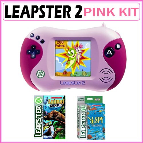 Leapfrog Leapster 2 Pink With 2 Bonus Games
