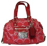 Coach 15861 Signature Op Art Sabrina Satchel Convertible Bag Purse Ruby Reviewed