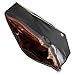 BMC Fashionable Faux Leather Gold Metal Accent Envelope Style Statement Clutch