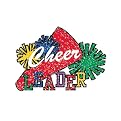 Cheerleader Cheek Glitter Decal 100-pk.