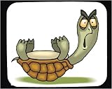 Mouse Pad with angry, down, reptile, upside, mad, turtle, animal, anger