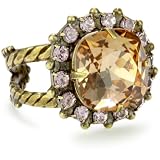 Sorrelli Mirage Crystal Cushion Cut Adjustable