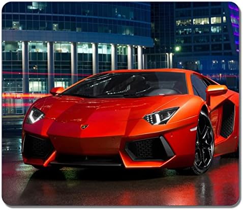 Art Mouse Pads Customized Lamborghini Red High Quality Eco Friendly Neoprene Rubber Mouse Pad Desktop Mousepad Laptop Mousepads Comfortable Computer Mouse Mat Cute Gaming Mouse pad