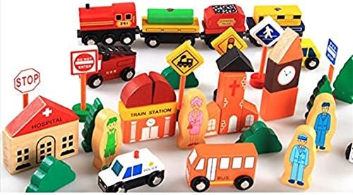 Wood City Traffic Building Blocks Lulara Toys City Traffic Signs Building Block Set Wooden Toys For Kids