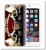 保護フィルム付き!Apple iphone6 4.7 キャラクターケース デザジャケット アイフォン6 4.7カバー アーセナルFC ガナーズ SJK1043-044 (ホワイト)