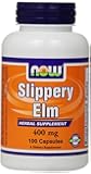 Now Foods Slippery Elm 400mg, Capsules, 100-Count