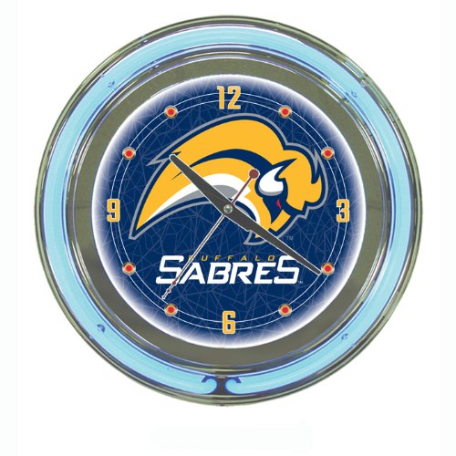 NHL Buffalo Sabers 14-Inch Neon Clock