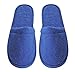 Arus Men's Cotton Slippers Turkish Terry Cloth for Spa and Bath Royal Blue Large
