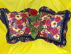 Pansies 16" Throw Pillow Set