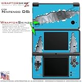 Nintendo DSi Skin Ripped Blue WraptorSkinz Skins (DSi NOT INCLUDED)