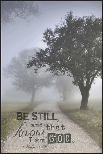 Be Still, And Know That I Am God Psalm 46:10 Mounted Wall Art 18 X 12