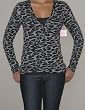 KnitWit Leopard Cashmere V-neck