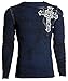 Archaic AFFLICTION Mens THERMAL Whipstitch Shirt SPIKE WINGS Biker UFC