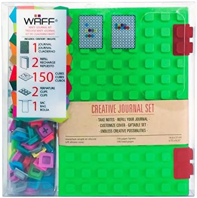 WAFF World Gifts Large Notebook and 150-Cube Combo, Green
