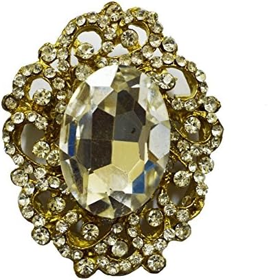 Trinkets Women's Brooches Metal Rhinestones Silver Wedding Dress Applique Patch