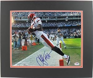 BENGALS CHAD JOHNSON SIGNED AUTHENTIC 11X14 PHOTO MATTED CERTIFICATE OF AUTHENTICITY PSA/DNA #U25918