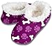 snoozies! Dog Paw And Bones Print Sherpa Footcoverings