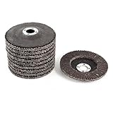 uxcell フラップホイール　研磨ディスク　100mmX 16mm13700RPM　10個　エメリー布