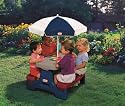 Little Tikes Easy Store Jr. Play Table with Umbrella