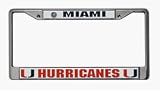 Miami Hurricanes Chrome Frame
