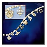 Navy Pride Charm Bracelet: U.S. Navy Jewelry Gift