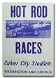 1951 Culver City Stadium Hot Rod Races Poster Print