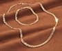 Men's 2 - Pc. 14k Gold / Sterling Silver Mariner Chain Set