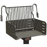 BBQ Guys Campground BBQ Charcoal Grill On Post - J-20 B2