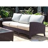 Atlantis Wicker Sofa Fabric: Adelphi Cafe