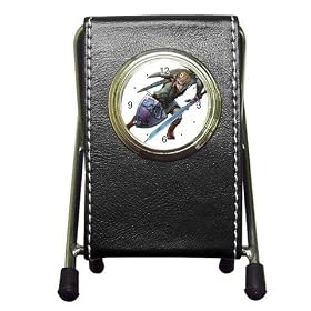 Pen Holder Desk Clock of Legend of Zelda Attack Portrait (Adventure of Link, Link to the Past, Link's Awakening, Ocarina of Time, Majora's Mask, Four Swords, Wind Waker, Minish Cap, Twilight Princess, Phantom Hourglass, Spirit Tracks)