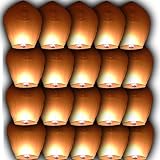 Glo-LanternTM 20-Pack Sky Lanterns Khoom Fay Khom Loy