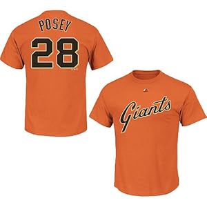 Buster Posey #28 San Francisco Giants MLB Youth Name & Number Player T-shirt (Youth Large 14/16)