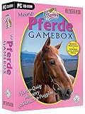 Eigenschaften Topos Marketing  / Meine Pferde Gamebox, 1 CD-ROM Pferdequiz, Memory, zahlreiche Puzzles. Für Windows 95/98/2000/XP. Bonus: Pferde-Lexikon und Vorbereitung auf die 'Hufeisen' Prüfung