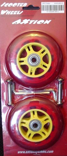Red Scooter Wheels 100mm