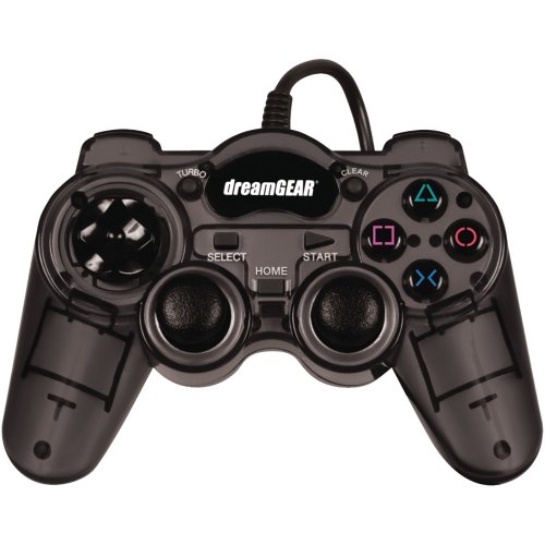 DreamGEAR PS3 Wired Turbo Controller - Smoke Black