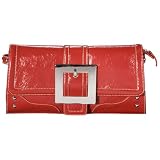 Chinese Laundry - CL by Laundry Large Buckle Clutch - Red