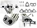 Honda Accord 4CYL Chrome Stainless Steel Manifold Exhaust Header