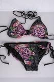 Ed Hardy Rose Sliding Women's Triangle Top Bikini