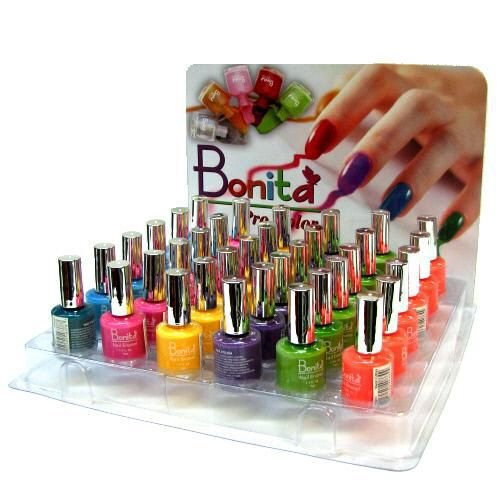 36 Pc Nail Polish Display 6 Colors Case Pack 72 - 893335