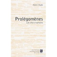 Prol�gom�nes : Les choix humains