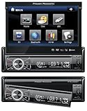 Power Acoustik PTID-8920B In Dash DVD AM-FM Receiver with 7-Inches Flip Out Touchscreen Monitor with USB/SD Input
