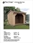 8' X 8' Firewood Storage Shed Project Plans-Design #70808