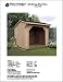 8' X 8' Firewood Storage Shed Project Plans-Design #70808