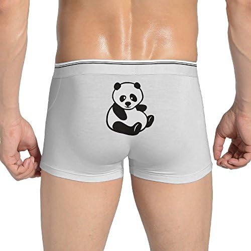 VYily Men's Elastic Chubby Panda Brief Underwear White 3X