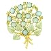 Green Bouquet Flower Brooches & Pins