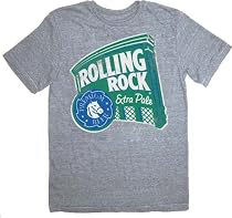 Rolling Rock Beer Extra Pale Retro Distressed Heather Gray Men's T-Shirt Tee