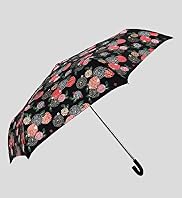 Oriental Flower Print Flexilite Umbrella