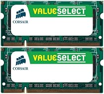 Corsair (VS2GSDSKIT667D2) 2GB (2x1GB) DDR2 667MHz/PC2 5300 SODIMM Laptop Memory CL5 - Lifetime Warranty