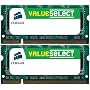 Corsair (VS2GSDSKIT667D2) 2GB (2x1GB) DDR2 667MHz/PC2 5300 SODIMM Laptop Memory CL5 - Lifetime Warranty